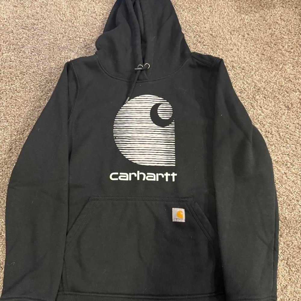 Carhartt Rain Defender Relaxed Fit Graphic Hoodie Black S Water Repellent
